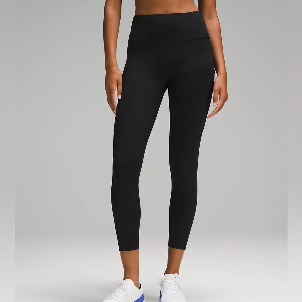 NWOT Lululemon Fast and Free High-Rise Tight 25” Nulux Black | Pockets